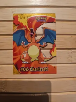 Topps Pokemon TV Animation Charizard #06 Clear Card - Image 1