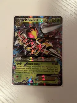 M Beedrill EX XY158 XY Promos Holo Pokemon Card Near Mint Condition - Image 1