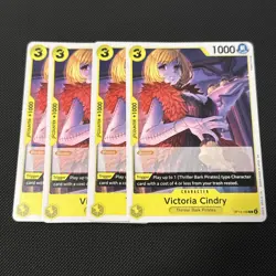 (4X) One Piece Trading Card Game - Victoria Cindry OP14-109 Common NM Play Set - Image 1