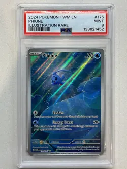 PSA 9 Phione #175/167 Illustration Rare - Twilight Masquerade Pokemon TCG Card - Image 1