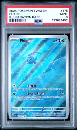 PSA 9 Phione #175/167 Illustration Rare - Twilight Masquerade Pokemon TCG Card - Image 3