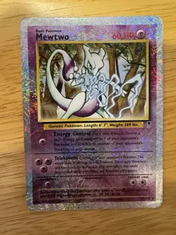 Raw 2002 Pokemon Legendary Collection Mewtwo 29/110 Reverse Holo Foil - Image 2