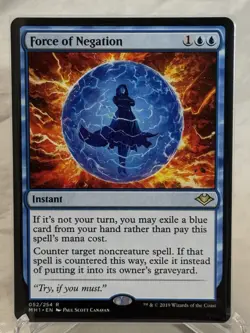 Magic: The Gathering Force of Negation Rare Instant Modern Horizons Regular - Image 1