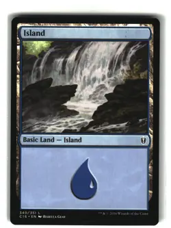 ISLAND (340) Commander 2016 #340 C16(LP)(MTG) - Image 1