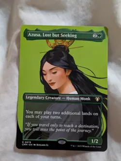 Azusa, Lost but Seeking (Borderless) Commander Masters Regular - Image 1