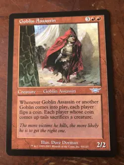 Goblin Assassin Legions NM Red Uncommon MAGIC THE GATHERING MTG CARD - Image 1