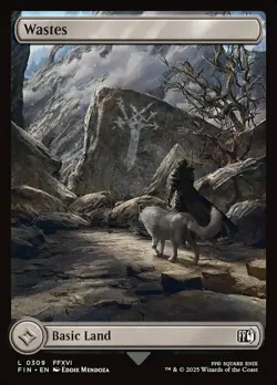 Wastes (0309) - Foil Light Play, English Magic the Gathering MTG Final Fantasy - Image 1