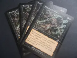 Reaping the Graves x4 MTG Scourge Black Common Instant LP/MP - Image 1