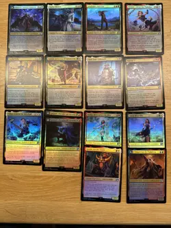 Mtg FIN Final Fantasy — Lot of 15 Unco Legendary Creatures FOIL —NM French - Image 1