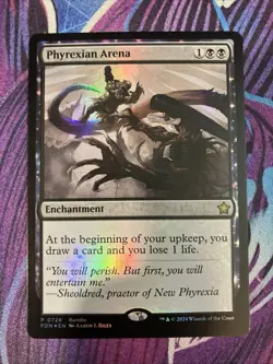 Phyrexian Arena (Foil)(NM) Foundations Bundl Promo MTG - Image 1