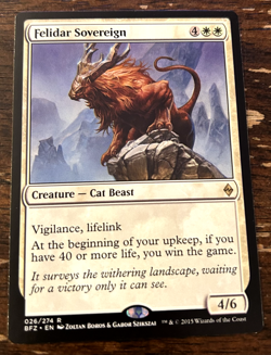 1x Felidar Sovereign NM Eng MTG - Battle for Zendikar - Image 1
