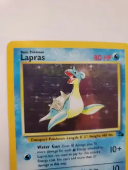 Lapras Fossil Set Pokemon Card Base WOTC LP - NM - Image 2