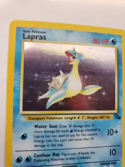 Lapras Fossil Set Pokemon Card Base WOTC LP - NM - Image 3