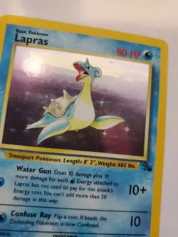 Lapras Fossil Set Pokemon Card Base WOTC LP - NM - Image 4