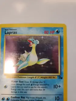 Lapras Fossil Set Pokemon Card Base WOTC LP - NM - Image 5