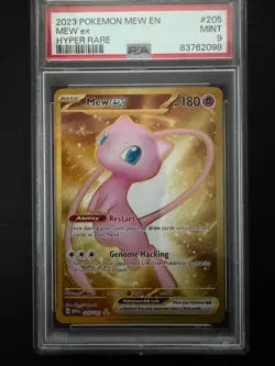 2023 POKEMON MEW EN-151 HYPER RARE #205 MEW EX PSA 9 - Image 1