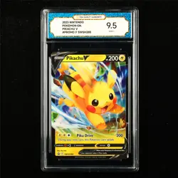 TQG 9.5 MINT+ 2023 Pokemon ENG Pikachu V SWSH285 Promo - Image 1