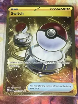 Pokemon Scarlet & Violet 151 Switch 206/165, Hyper rare Gold Mint Pack Fresh - Image 1