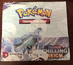 POKEMON SWORD & SHIELD CHILLING REIGN BOOSTER BOX SEALED - Image 1
