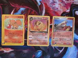 Vintage Pokemon TCG Fire Pokemon Lot - Flareon - Vulpix - Blaziken - Image 1