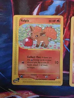 Vintage Pokemon TCG Fire Pokemon Lot - Flareon - Vulpix - Blaziken - Image 2