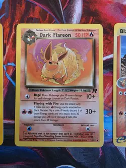 Vintage Pokemon TCG Fire Pokemon Lot - Flareon - Vulpix - Blaziken - Image 3