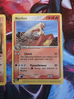 Vintage Pokemon TCG Fire Pokemon Lot - Flareon - Vulpix - Blaziken - Image 4