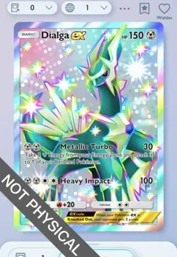 Pokemon TCG POCKET - Dialga Shiny 2⭐, Mega-Rising, English - Image 1