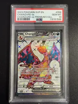 Pokemon Charizard ex Full Art Promo Holo 056 SV Scarlet Violet PSA 10 - Image 1