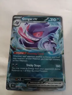 Gengar ex - 104/162 Pokemon TCG Double Rare SV05: Temporal Forces Near Mint - Image 1