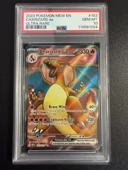 Pokemon Charizard ex Sv: Scarlet & Violet 151 183/165 Ultra Rare Holo PSA 10 - Image 1