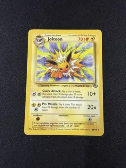 Pokemon Jolteon TCG Jungle 20/64 Regular Rare Non-Holo MP - Image 1