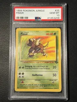 1999 Pokemon Jungle #25/64 Pinsir PSA 10 GEM MINT - Image 1