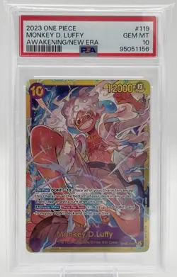 Monkey D Luffy OP05-119 SEC PSA 10 One Piece Card Game Awakening Of The New Era - Image 1