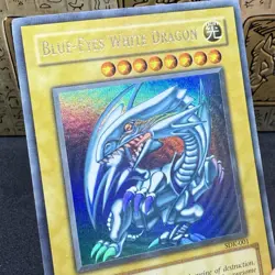 Yugioh Blue-Eyes White Dragon SDK-001 Ultra Rare FADED NM - Image 3
