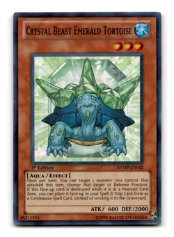 Crystal Beast Emerald Tortoise - RYMP-EN042 1st Edition Super Rare - YuGiOh-LP - Image 1