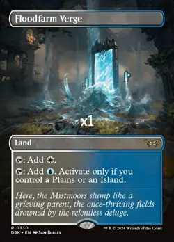 MTG Borderless Duskmourn: House of Horror DSK Floodfarm Verge MINT - Image 1