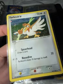 Farfetch'd 107/106 EX Emerald Holo Secret Rare Vintage Pokemon TCG Near Mint NM - Image 1