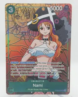 One Piece Nami OP02-036 SR Parallel Art Foil Paramount War Era - Image 1