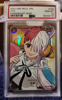 Uta 2022 One Piece Paramount War 120 Secret PSA 10 Gem Mint 🔥 - Image 1