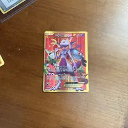 Pokemon Mewtwo EX TCG Full Art Holo Rare Card Breakthrough-Secret 164/162 - Image 1
