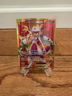 Pokemon Mewtwo EX TCG Full Art Holo Rare Card Breakthrough-Secret 164/162 - Image 2