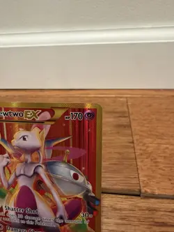 Pokemon Mewtwo EX TCG Full Art Holo Rare Card Breakthrough-Secret 164/162 - Image 3