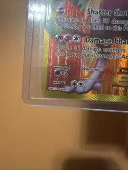Pokemon Mewtwo EX TCG Full Art Holo Card Breakthrough-Secret Rare 164/162 - Image 5