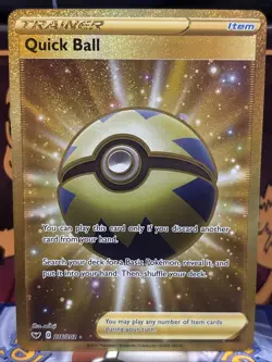 (Pre-Owned) Quick Ball (Secret) 216/202 Swsh01: Sword & Shield Holo - Image 1