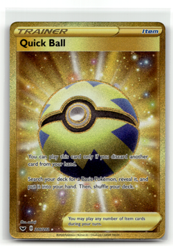 Quick Ball (Secret) 216/202 Holo Secret Rare SWSH01: Sword & Shield Base Set LP - Image 1