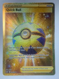 (Pre-Owned) Quick Ball (Secret) 216/202 Swsh01: Sword & Shield Holo - Image 2