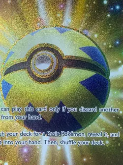(Pre-Owned) Quick Ball (Secret) 216/202 Swsh01: Sword & Shield Holo - Image 3