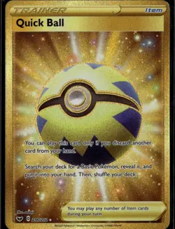 Quick Ball (Secret) Secret Rare SWSH01: Sword & Shield Base Set 216/202 - Image 1