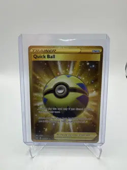 Pokemon Quick Ball Secret Rare # 216/202 - SWSH01: Sword & Shield Base Set - LP - Image 1
